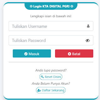 Register PGRI Kupang - Persatuan Guru Republik Indonesia Cabang Kupang